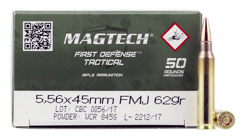 Magtech 556B Rifle  5.56 NATO 62 GR Full Metal Jacket 50 Bx/ 20 Cs