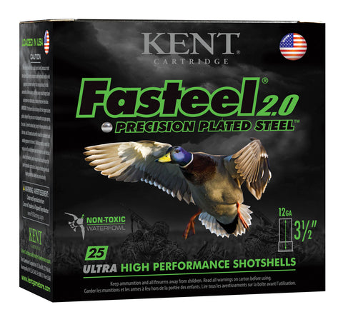 Kent Cartridge K1235FS42BB Fasteel 2.0 12 Gauge 3.5" 1-1/2 oz BB Shot 25 Bx/ 10 Cs