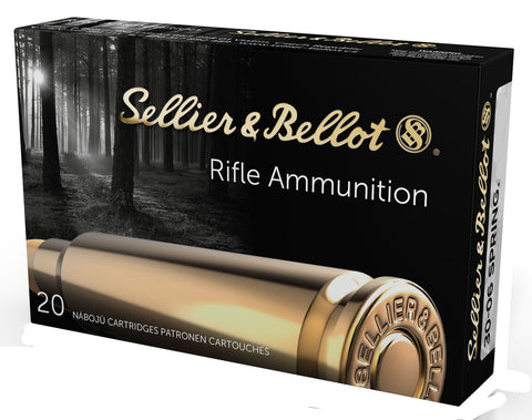 Sellier & Bellot SB3006F Rifle  30-06 Springfield 147 gr Metal Case (FMJ) 20 Bx/ 20 Cs