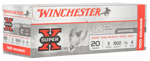 Winchester Ammo WEX2034VP Super X Xpert High Velocity 20 Gauge 3.50" 7/8 oz 4 Shot 100 Bx/ 2 Cs (Value Pack)