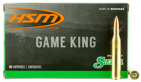 HSM 25061N Game King 25-06 Remington 100 GR SBT 20 Bx/ 20 Cs