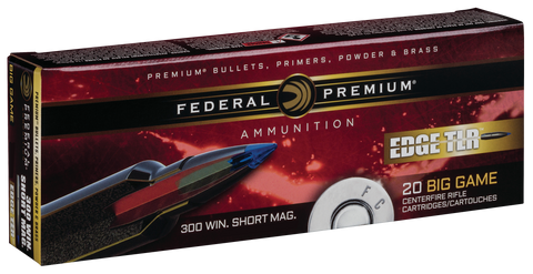 Federal P300WSMETLR200 Edge TLR 300 Winchester Short Magnum (WSM) 190 GR Terminal Long Range (TLR) 20 Bx/ 10 Cs