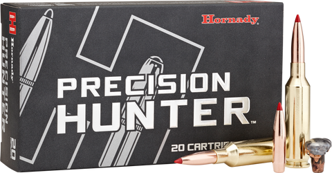 Hornady 81621 Precision Hunter 6.5 Precision Rifle Cartridge (PRC) 143 GR ELD-X 20 Bx/ 10 Cs