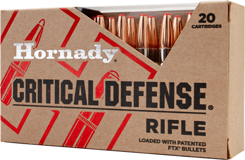 Hornady 80920 Critical Defense 308 Winchester 155 GR Flex Tip Expanding 20 Bx/ 10 Cs