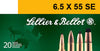 Sellier & Bellot SB6555A Rifle 6.5X55mm Swedish 131 GR Soft Point 20 Bx/ 20 Cs