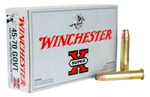 Winchester Ammo X4570H Super-X 45-70 Government 300 GR Jacketed Hollow Point 20 Bx/ 10 Cs