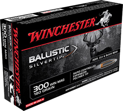 Winchester Ammo SBST300 Supreme 300 Winchester Magnum 180 GR Ballistic Silvertip 20 Bx/ 10 Cs