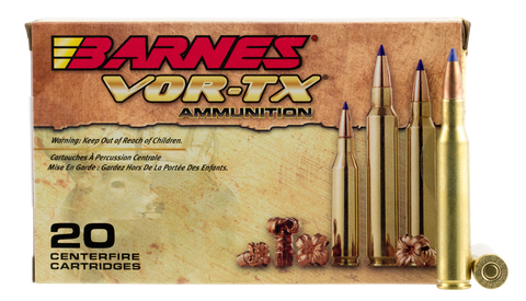 Barnes 21524 VOR-TX 270 Winchester 130GR Tipped TSX Boat Tail 20Box/10Case