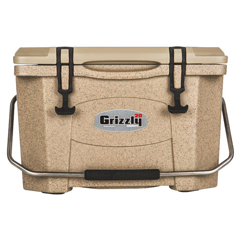 Grizzly RotoMolded Cooler Sandstone 20 qt.
