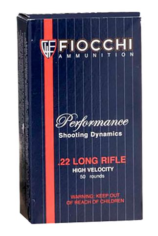 Fiocchi 22FHVCHP Shooting Dynamics 22 LR 38 GR Copper-Plated Hollow Point 50 Bx/ 100 Cs