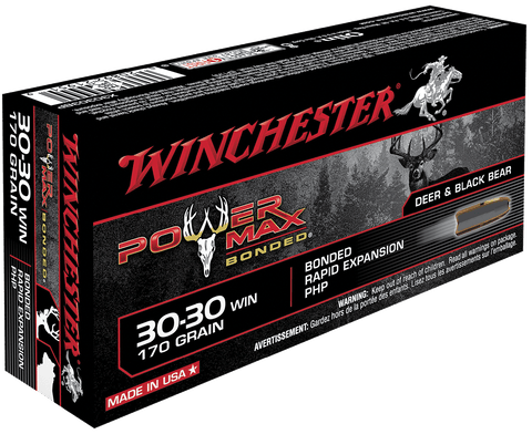Winchester Ammo X30303BP Super-X 30-30 Winchester 170 GR Power Max Bonded 20 Bx/ 10 Cs