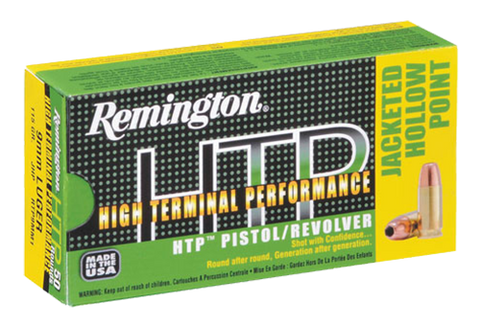 Rem Ammo RTP38S10 HTP 38 Special 110GR Semi Jacketed Hollow Point 50Bx/10Cs