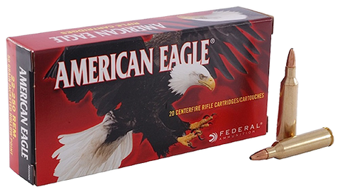 Federal American Eagle  AE22250G 22-250Rem 50GR JHP 20Bx/10Cs