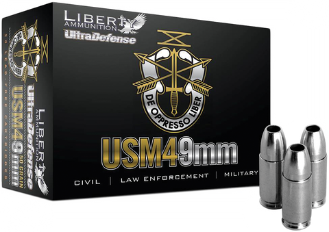 Liberty LA-CD-09-014 Civil Defense 9mm +P 50GR LF Fragmenting HP 20Bx