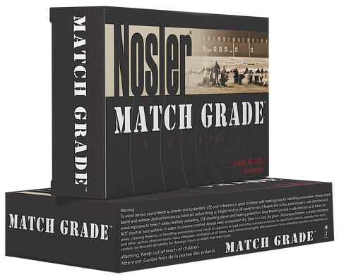 Nosler 51054 Match Grade 9mm+P Jacketed Hollow Point 124 GR 50Box/10Case
