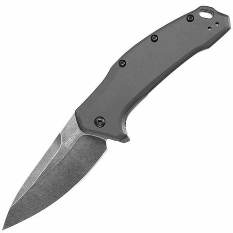 Kershaw Link Assisted Fine Edge Folding Knife Gray