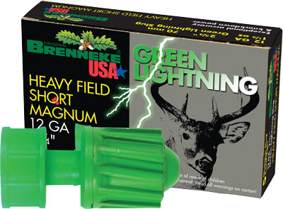 Brenneke Usa 12Ga 2-3/4" Green Lightning 1-1/4oz. Slug 5Pack.