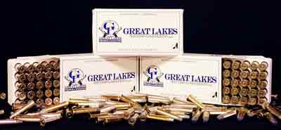 Great Lakes Rmfg 9mm Luger 115gr. Plated Lead RN50-Pack