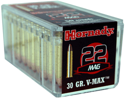 Hornady Ammo .22Wmr 30gr. V-Max 50-Pack