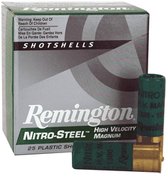 Remington Ammo Nitro-Steel 25-Pack 16Ga. 2.75" 1300fps 15/16oz #2