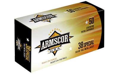 Armscor 380ACP, 158 Grain, Full Metal Jacket, 50 Round Box FAC38-17N