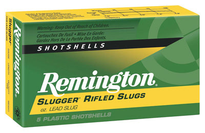 Remington Ammo Slugger 12Ga. 3" 1760 fps. 1oz. Rifled Slug 5Pack