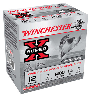 Winchester Ammo Xpert Steel 12Ga. 3" 1400fps. 1-1/4oz. #3 25-Pack