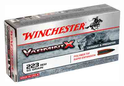 Winchester Ammo Varmint-X .223 Rem. 55gr. Polymer Tipped 20-Pack