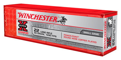 Winchester Ammo Super Speed .22LR 1280fps. 40Gr Ppp-HP 100-Pack