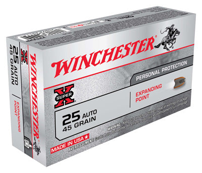 Winchester Ammo Super-X .25ACP 45gr. Expanding Point 50-Pack