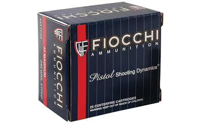Fiocchi Ammunition Centerfire Pistol, 44MAG, 240 Grain, XTP, 25 Round Box 44XTP25