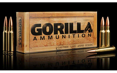 Gorilla Ammunition Company LLC 308 Win, 175 Grain, Boat Tail Hollow Point, Sierra MatchKing, 20 Round Box GA308175SMK