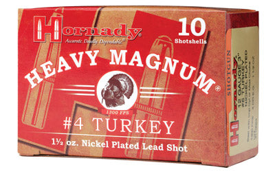 Hornady Heavy Magnum Turkey, 12Ga 3", #4 Shot, 10 Round Box 86242