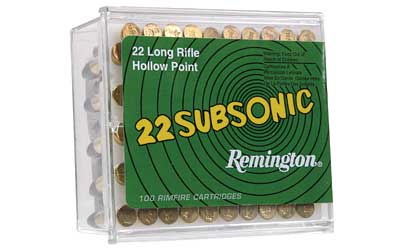 Remington Subsonic, 22LR, 38 Grain, Hollow Point 21141