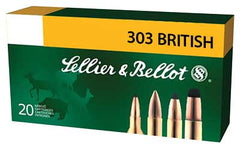 Sellier & Bellot Rifle, 303 British, 180 Grain, Full Metal Jacket, 20 Round Box SB303A