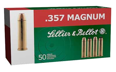 Sellier & Bellot Pistol, 357MAG, 158 Grain, Soft Point, 50 Round Box SB357B