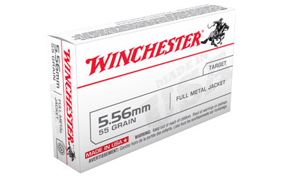 Winchester USA, 556NATO, 55 Grain, Full Metal Jacket, 20 Round Box Q3131