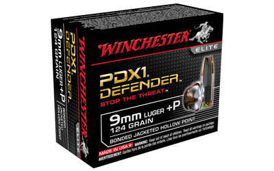 Winchester Supreme Elite, 9MM, 124 Grain, PDX1, 20 Round Box S9MMPDB