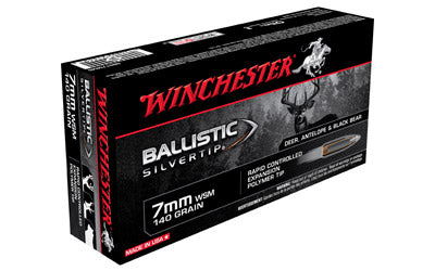 Winchester Supreme, 7MM WSM, 140 Grain, Supreme Ballistic Silvertip, 20 Round Box SBST7MMS