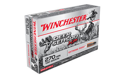 Winchester Deer Season, 270 Win, 130 Grain, Extreme Point Polymer Tip, 20 Round Box X270DS