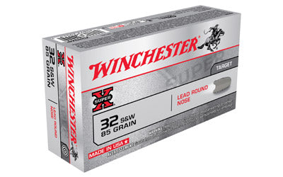 Winchester Super-X, 32 S&W, 85 Grain, Lead Round Nose, 50 Round Box X32SWP