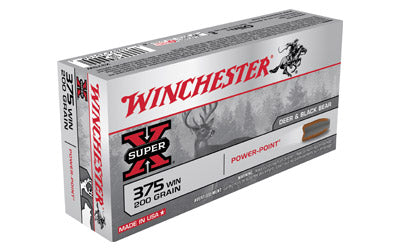 Winchester Super-X, 375WIN, 200 Grain, Power Point, 20 Round Box X375W