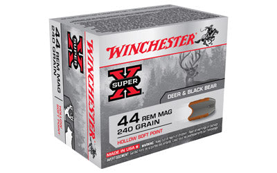 Winchester Super-X, 44MAG, 240 Grain, Hollow Soft Point, 20 Round Box X44MHSP2