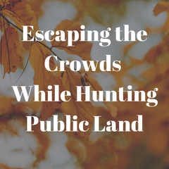 Escaping the Crowds While Hunting Public Land