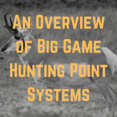 A Quick Overview of Big Game Hunting Point Systems