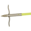 Muzzy Classic Fish Arrow Chartreuse with Iron 2 Barb Point
