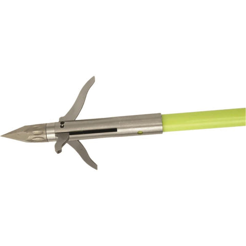 Muzzy Classic Fish Arrow Chartreuse with Iron 3 Barb Point