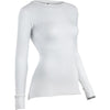 Indera womens Traditional Long Sleeve Thermal Top White Large