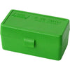 MTM Case-Gard Rifle Ammo Box 22 Hornet Green 50 rd. - MTM - View 1