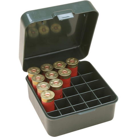 MTM Dual Gauge Shotshell Box 12 ga. or 20 ga. Forest Green 25 rd.